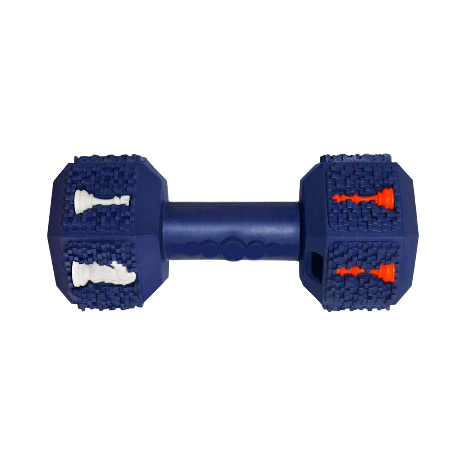 Large Dog Toy, Natural Rubber Treat Dispensing, Teeth Cleaning, Interactive, Sound Making, Durable, Blue - for Large Dogs, Chewing, Puzzle, Playtime, Training