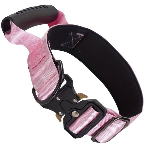 Large Dog Training Collar with Handle Adjustable Non-Restrictive