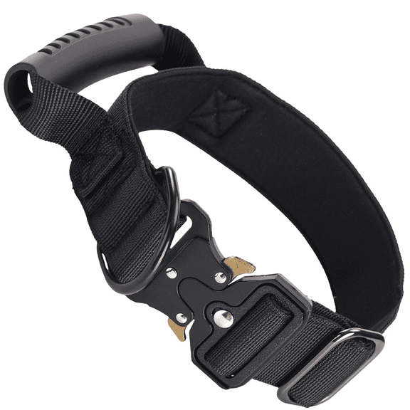 Large Dog Training Collar with Handle Adjustable Non-Restrictive
