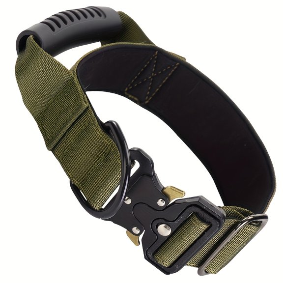Large Dog Training Collar with Handle Adjustable Non-Restrictive