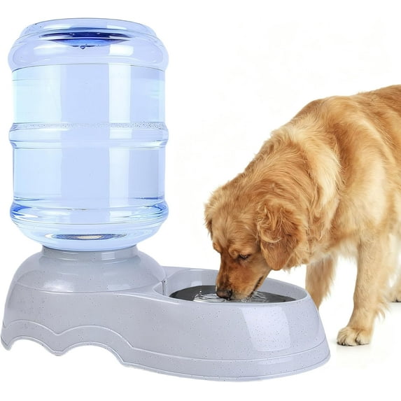 Large Dog Water Bowl Dispenser,3 Gallon/11L Gravity Automatic Pet Water Dispenser,Gravity Water Bowl for Dogs Cats,Large Dog Water Fountain
