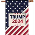 Large Donald Trump 2024 House Garden Flags 28 X 40 Inch,Make America