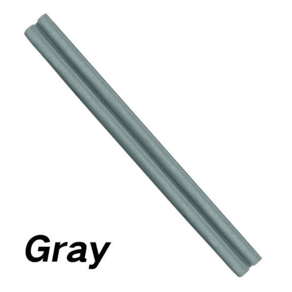 Large Door Draft Stopper for Bottom of Door, 36 Inch Under Door Noise Blocker, Adjustable Twin Door Sweep with 1.1 Inch Foam Diameter, Weather Stripping Gap Filler for Window Door Seal, Gray