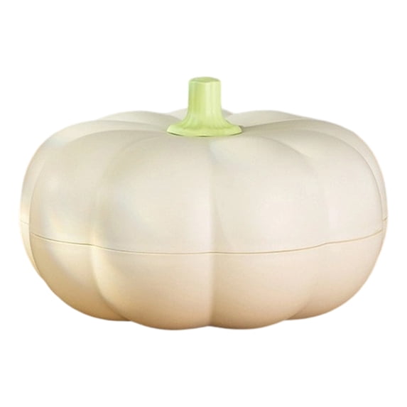 Large Double-Layer Pumpkin Snack Tray with Lid & 3 Compartments – Serving Container for Candy, Fruit, Nuts, Holiday Party Decor, Halloween Thanksgiving Christmas Snack Bowl