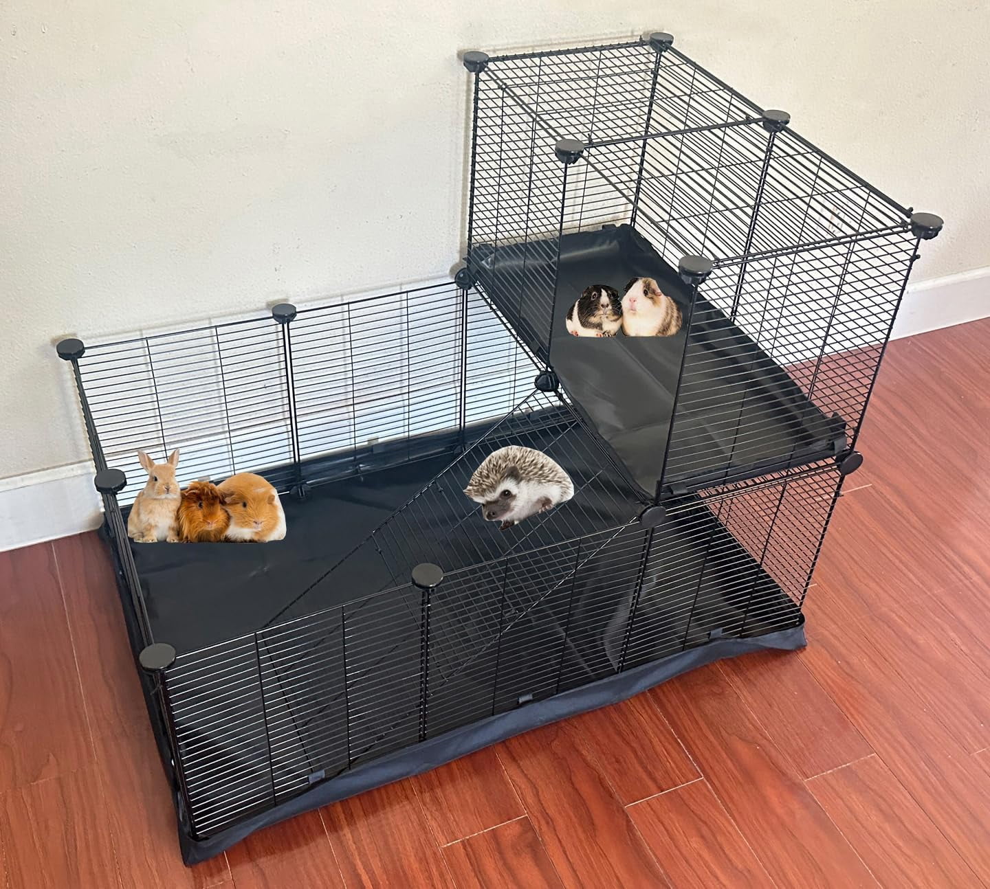 Large Double Story Guinea Pig Dwarf Rabbit Habitat Yard Hamster Turtle