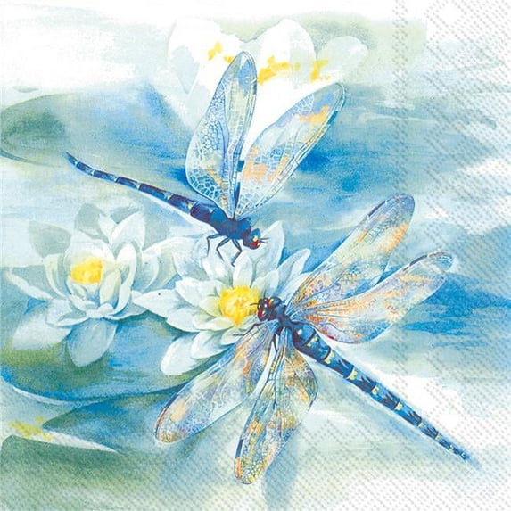 Large Dragonfly Napkin. 20 Pack