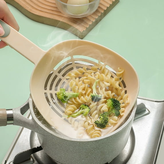 Large Drainer Strainer, High Temperature Resistant Rectangular Strainer, Frying Mesh Spoon, Easy to Clean Nylon Colander for Vegetables, Fruits, Kitchen Use