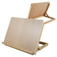 thumbnail image 1 of Large Drawing Board Easel Solid Beech Wood Tabletop Painting Easel with Smooth Surface Adjustable Angle Art Easel Folding Drawing and Sketching Board for Artists Beginners Student, 1 of 6