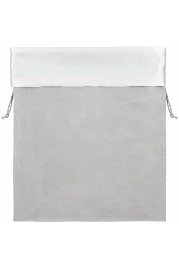 Large Drawstring Bags, 15.7x11.8in Satin Flannel Storage Bag, 40x30cm Hair Dryer Bags Drawstring Bag Bag with Satin Liner for Hair Diffuser Clothes Travel Bathroom Gray