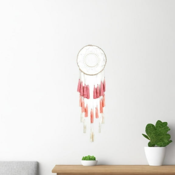 Large Dream Catcher Macrame Boho Wall Hanging Decor Woven Feather Tassels Dreamcatcher Decoration for Teen Girl Room Nursery Bedroom Dorm Chic Gift, 7.87X21.6 inch, Home Decor