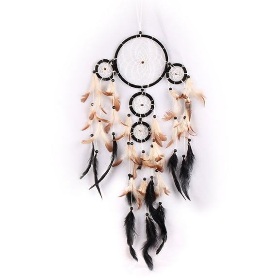 Large Dream Catcher, Macrame Wall Hanging Boho Dreamcatcher with Feather Leaf Big Woven Bohemian Dream Catchers