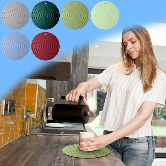 Large Drink Coasters Set of 6, Non-slip Absorbent Coasters with Heat-resistant & Stain-proof Protection for Hot & Cold Beverages, Ideal for Coffee Tables, Dining Rooms, and Home Entertaining