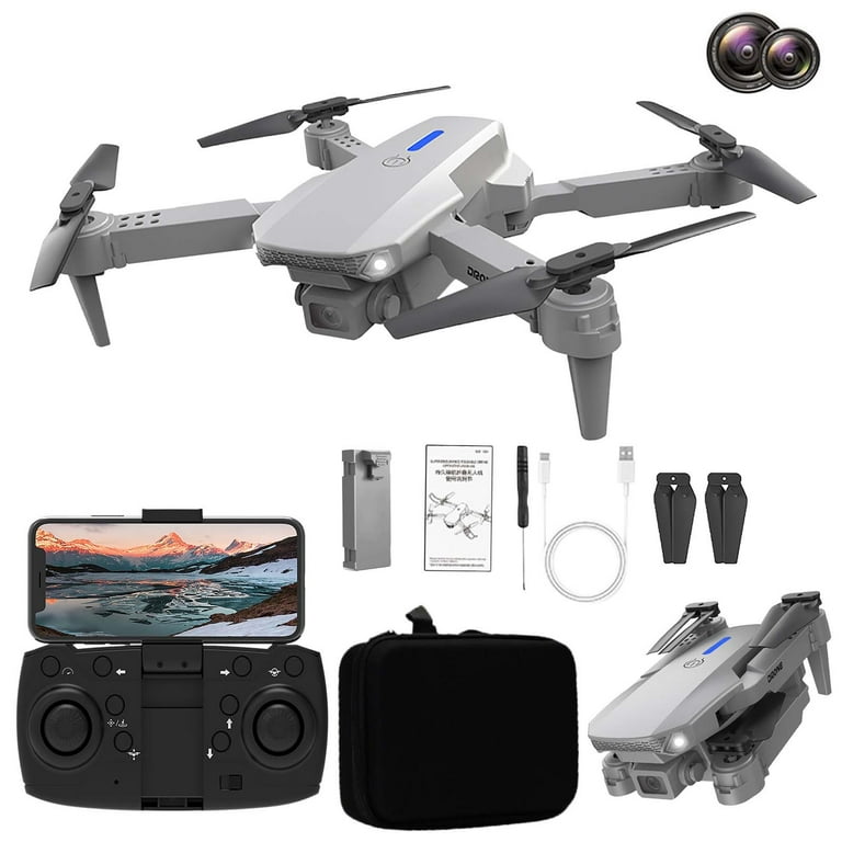 Large Drones for Kids 8 12 Camera for Boys Folding Drone with Dual 1080P HD Camera Aerial Rc Quadcopter Altitude Hold Headless Mode Start Speed