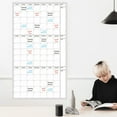 thumbnail image 1 of Large Dry Erase Wall Calendar,24x36inch Undated 3 Month Calendar for Home, Office, School,Whiteboard Premium Laminated Planner,Multi Month Reusable, 1 of 6