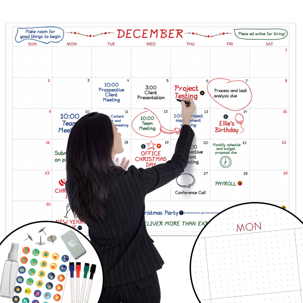 Large Dry Erase Wall Calendar - 36