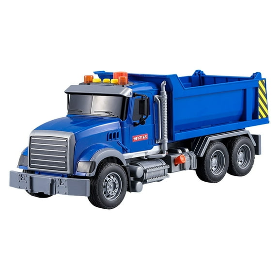 Large Dump Truck Toy With Sound And Lights Realistic Construction Vehicle Toy For Kids Indoor Outdoor Pretend Play Gift 816G