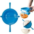 thumbnail image 1 of Large Dumpling Maker Press 6.25 Inch, Extra Deep Empanada Mold with Dough Cutter & Sealer, Ravioli Calzone Pierogi Turnover Maker, BPA-Free Kitchen Tool (Deep Blue), 1 of 4
