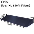 thumbnail image 1 of Large EVA Yoga Wedge Block Squat Slant Board Lightweight Supportive Foot & Deadlift Strength Exercise Pilates Inclined Board (Black,XL 1PCS ), 1 of 7