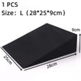 thumbnail image 1 of Large EVA Yoga Wedge Block Squat Slant Board Lightweight Supportive Foot & Deadlift Strength Exercise Pilates Inclined Board (black,L 1PCS), 1 of 7