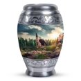 thumbnail image 1 of Large Eagle Sitting On Grass Hill Top Urn For Human Ashes - Mom & Dad Urns For Human Ashes - Cremation Urn For Adults - Funeral Urns For Ashes - Memorial Ash Urns For Humans (Size - 10inch), 1 of 1