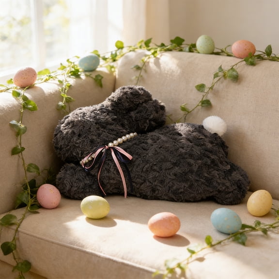 Large Easter Bunny Plush, 50cm Soft Stuffed Animal Doll, Cozy Plush Pillow Toy for Kids, Cuddly Bunny Decoration for Home, Easter Gift for Girls and Boys