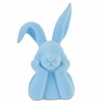 thumbnail image 1 of Large Easter Bunny Table Easter Decor 8" Thinking Rabbits Figurine Resin Table Centerpiece For Home Indoor Elegant Easter Gift Blue, 1 of 9