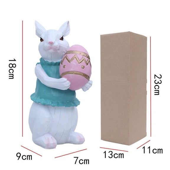 Large Easter Decorations, Easter Bunny Ornament, Outdoor Easter Yard Signs, Vintage Easter Statue Table Home Decoration, Lawn Signs for Pathway Walkway