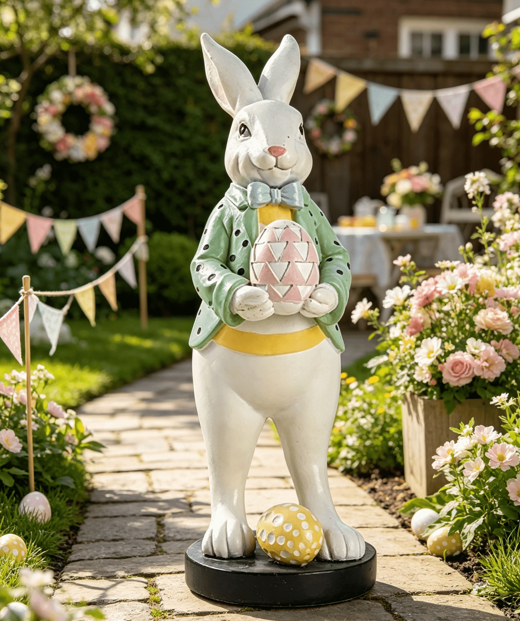 Large Easter Decorations Outdoor Easter Yard Signs Easter Yard Decorations ,Easter Egg Handicrafts Decorative Items,Easter Outdoor Garden Sign Waterproof Lawn Signs For Pathway Walkway