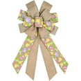 thumbnail image 1 of Large Easter Wreath Bows for Front Door Decorations, White Bows Easter Bunny Bow Holiday Burlap Bows for Wreath Wall Indoor Outdoor Easter Decorations, 1 of 7