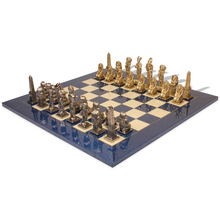 Egyptan Anubs Gold & Buff Chess Set W/ 17 Cherry Color - Etsy