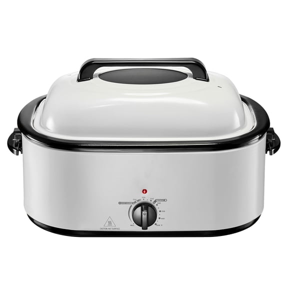 Large Electric Roaster Oven, 26 Quart Turkey Roaster Pan with Adjustable Temperature Control, Self-Basting Lid, and Cool-Touch Handles for Holiday Cooking
