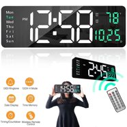 Large Display Digital Wall Clock with Countdown Timer Auto Dimming ...
