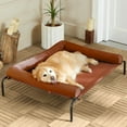 Large Elevated Cooling Dog Bed,Raised Dog Cots Beds for Large Dogs