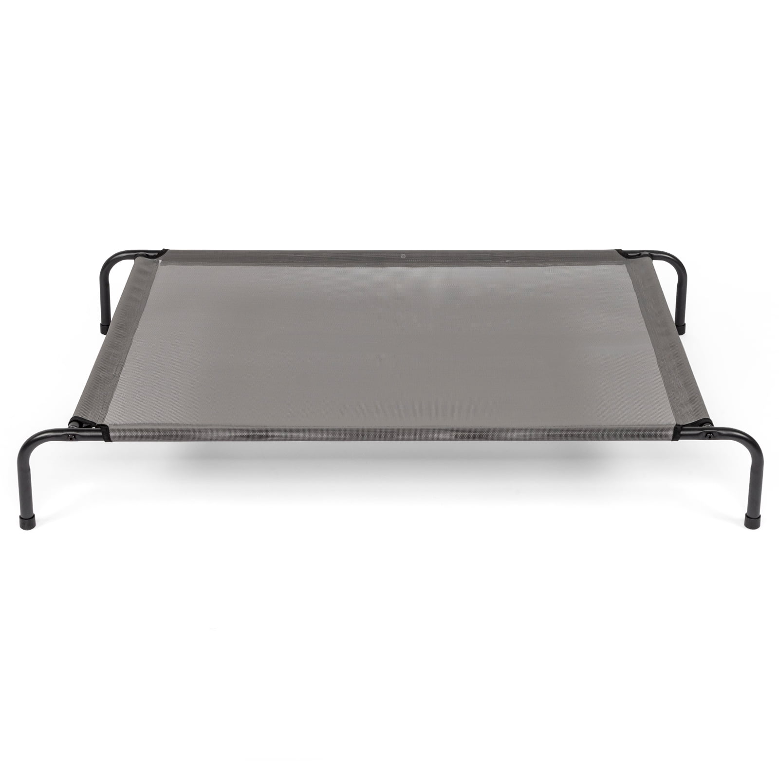 Large Elevated Cooling Dog Bed with Textilene Mesh & Steel Frame