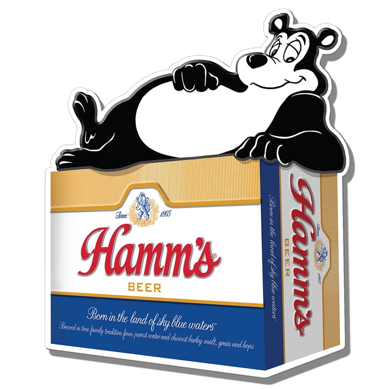 Desperate Enterprises Embossed Aluminum Hamms Bear Wall Decor