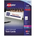 thumbnail image 1 of Large Embossed Tent Card, White, 3 1/2 x 11, 1 Card/Sheet, 50/Box, 1 of 1