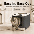 thumbnail image 1 of Unbranded Odor Control Enclosed Cat Litter Box with Stainless Steel, BPA-Free Plastic, Gray, 1 of 14