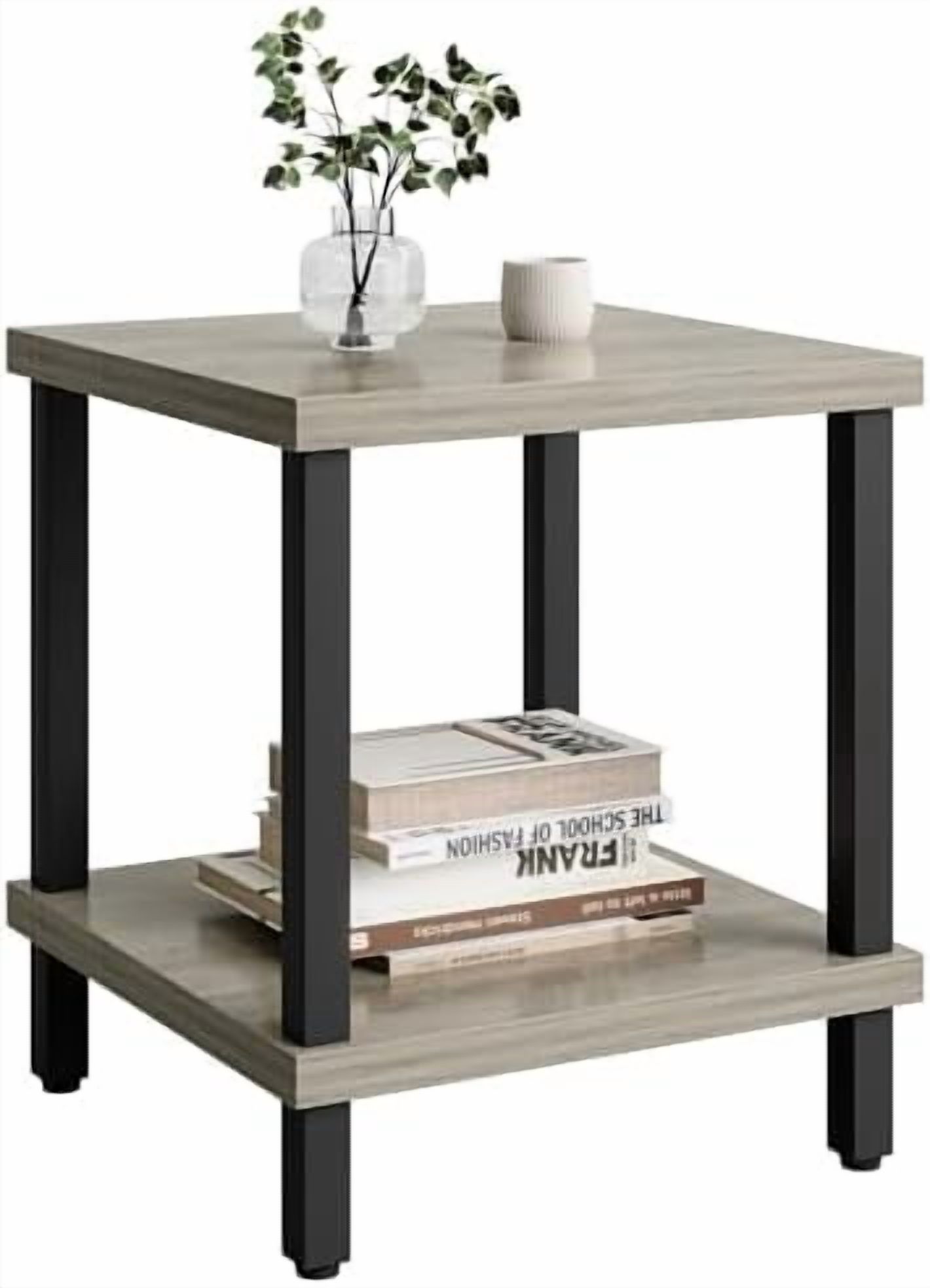 A closer look at Metal Side Table Industrial Chic