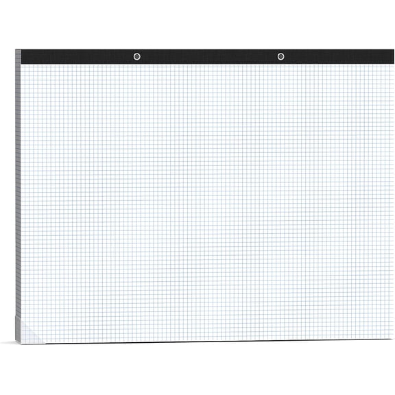 Large Engineering Graph Paper 22x17, 50 Sheets Extra Large Graph Paper 17 x 22 1/4 Grid Pad, 100 GSM Blueprint Drafting Paper 4x4 Grid Paper 22x17 with Sturdy Back for Engineer Math Sketching Drafts