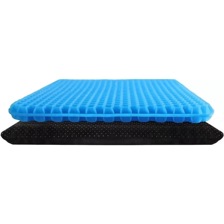Large Enhanced Gel Seat Chair Cushion for Long Sitting Sciatica & Back Pain Relief