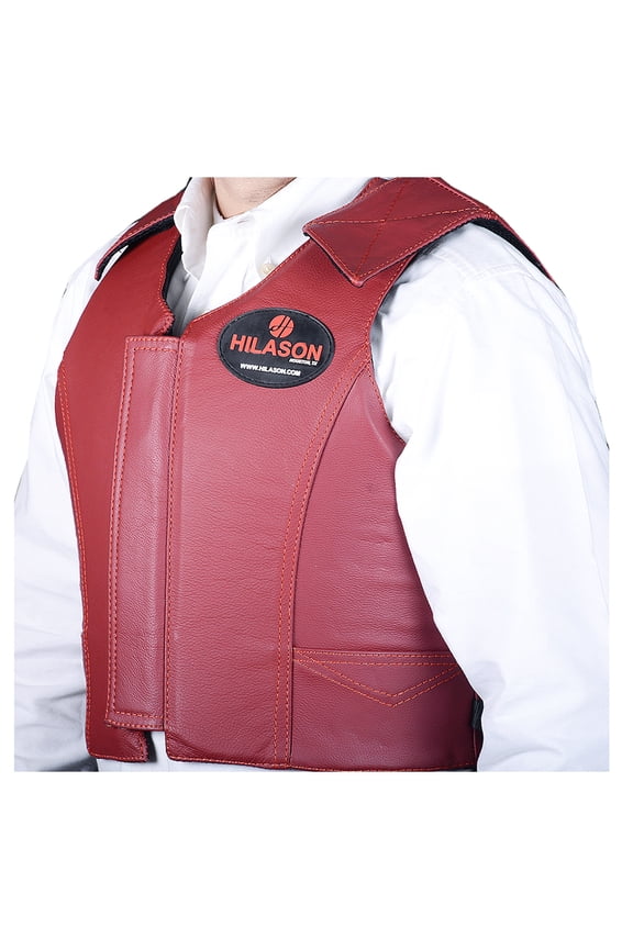 Large Equestrian Horse Riding Vest Safety Protective Hilason Leather