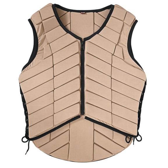 Large Equestrian Horse Vest Safety Protective Adult Eventing Tan Hilason