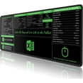 thumbnail image 1 of Large Excel Shortcut Mouse Pad, Extended Office Mouse Pad with Stitched Edges, Waterproof, Non-Slip Base Keyboard Mats for Desk, XL Giant Mouse Pads for Desk, 31.5\u201dx11.8\u201d, Back to School, 1 of 6