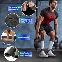 Large Exercise Mat 8'x4'x6mm/8mm, Extra Thick Workout Mats for Home Gym Flooring, High Density Non-Slip Gym Mats Fitness Mat for Cardio, Weights, Jump Rope, Fitness-Use With or Without Shoes