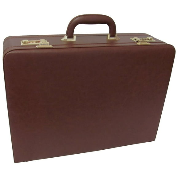 Large Expandable Faux Leather Attach Case