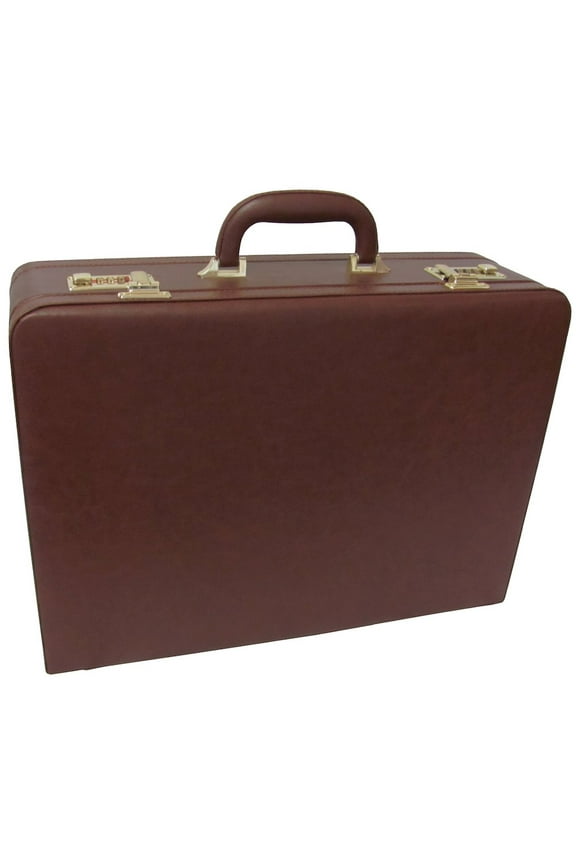 Large Expandable Faux Leather Attach Case