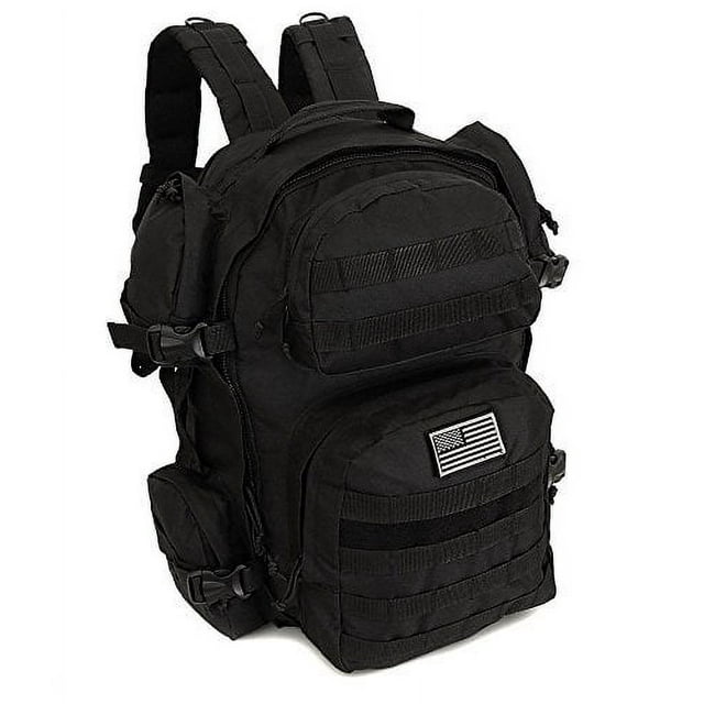 Large Expandable Tactical Molle HydrationReady Backpack Black