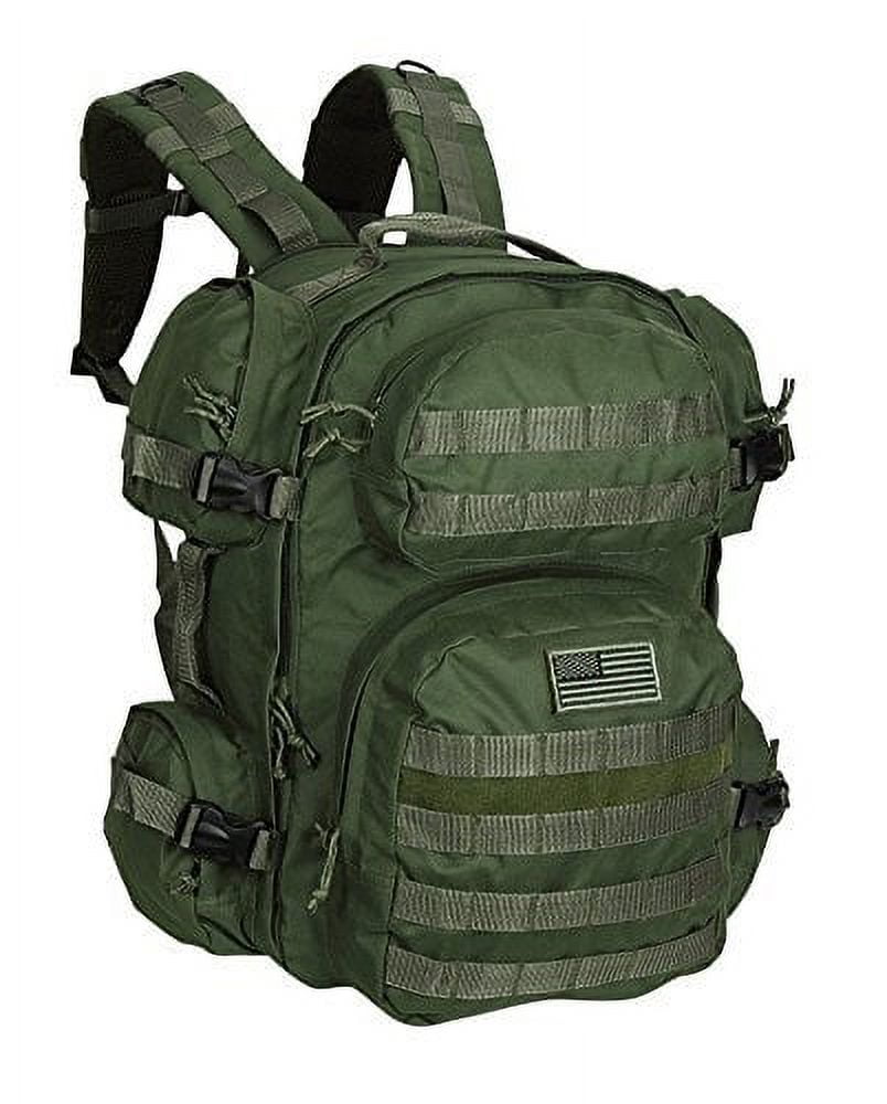 Large Expandable Tactical Molle HydrationReady Backpack OD Green