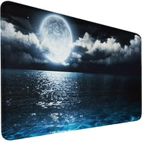 Large Extended Computer Keyboard Mouse Mat WaterResistant NonSlip Mousepad with Rubber Base XXL Gaming Mouse Pad for Work & Gaming Perfect for Office & Home Use (31.5" x 15.7")