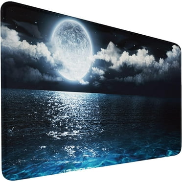 Large Extended Computer Keyboard Mouse Mat WaterResistant NonSlip Mousepad with Rubber Base XXL Gaming Mouse Pad for Work & Gaming Perfect for Office & Home Use (31.5" x 15.7")